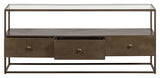 Depart TV Table 115x40 - Antique Brass