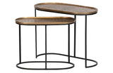 Embrace Deposit Table - Black/Antique Brass Finish