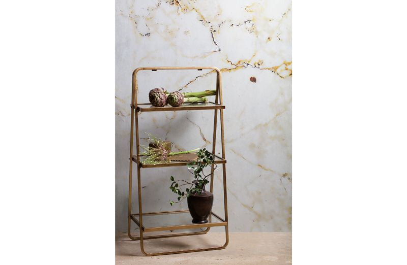 Goddess Side table in antique brass look