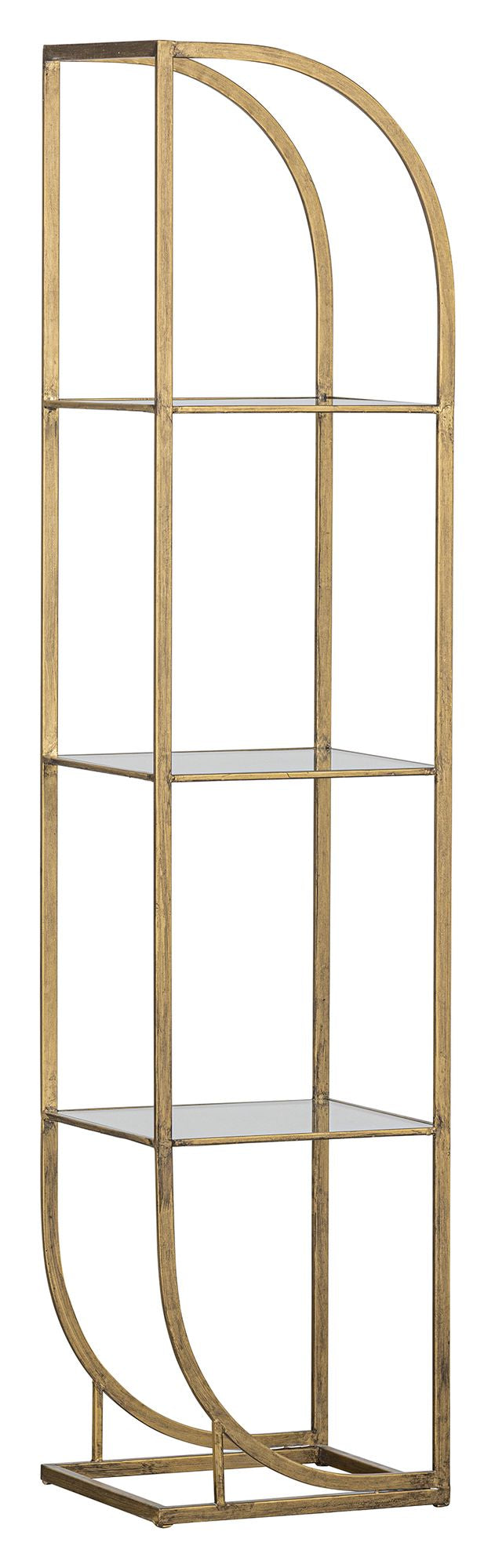 Intense Wall Shelf Antique Brass, 39x35