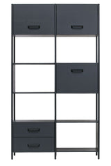 Legacy Shelf H220 cm in black - Wood/Iron