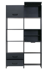 Legacy Shelf H220 cm in black - Wood/Iron