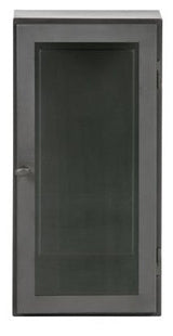 Manta hanging cabinet in gray metal, L