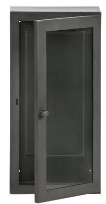 Manta hanging cabinet in gray metal, L