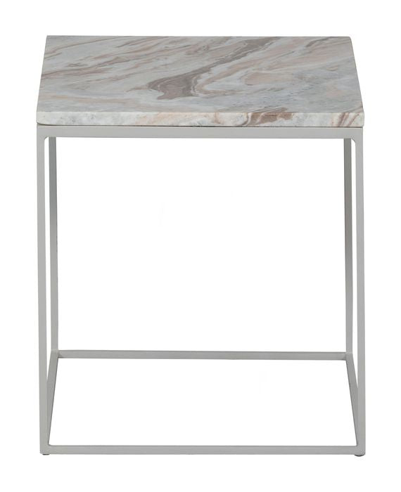 Mellow Side Table, Marble, 40x40