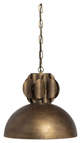 Polished Ceiling lamp, Metal with antique brass