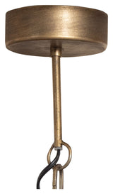 Polished Ceiling lamp, Metal with antique brass