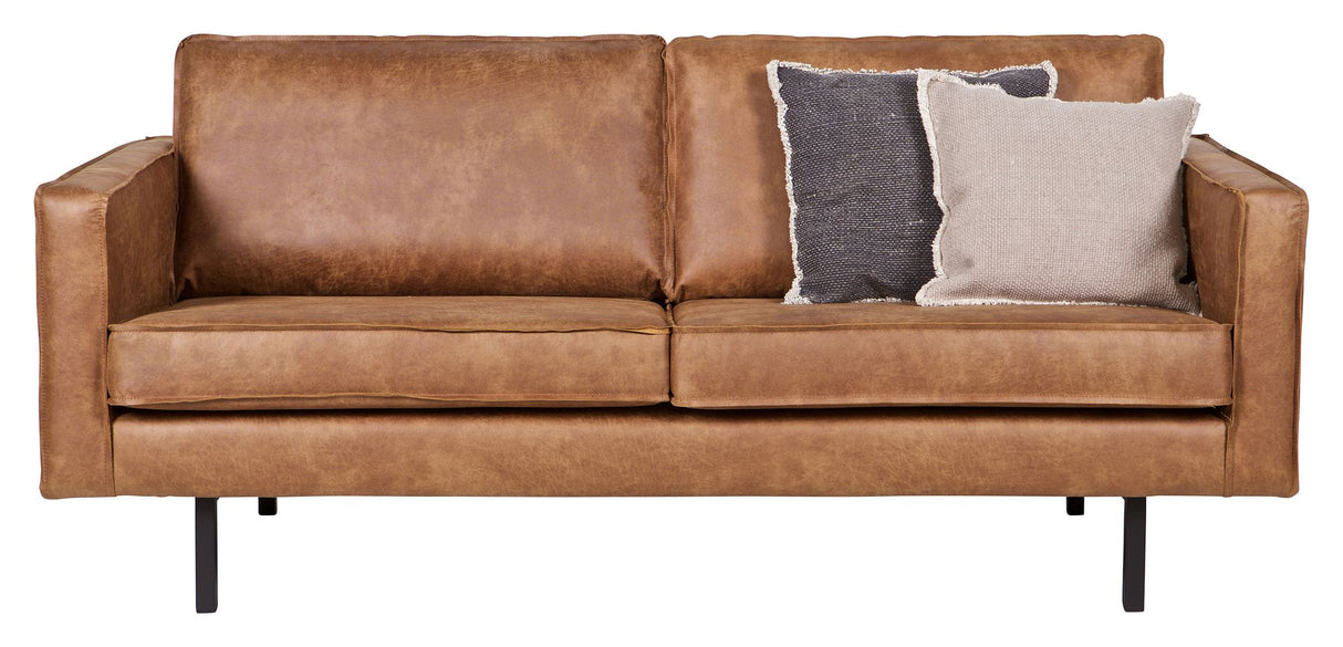 Rodeo 2.5-seater sofa in eco leather, Cognac