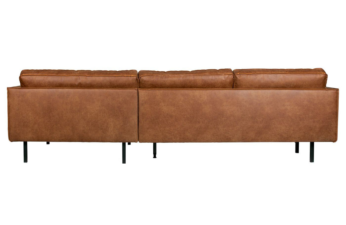 Rodeo 3-pers. Sofa with right-facing chaise, Cognac