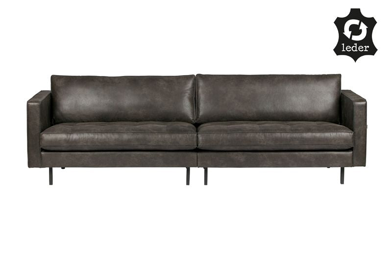 Rodeo Classic 3 seater sofa in black eco-leather