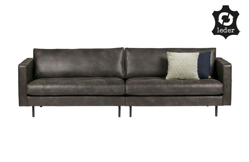 Rodeo Classic 3 seater sofa in black eco-leather