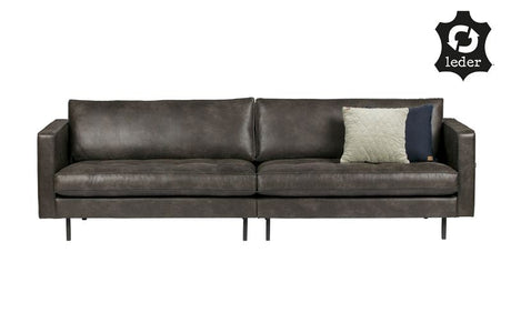 Rodeo Classic 3 seater sofa in black eco-leather