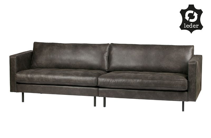 Rodeo Classic 3 seater sofa in black eco-leather