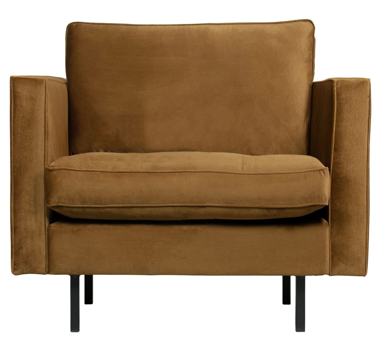 Rodeo Classic Armchair - Honey Yellow Velvet