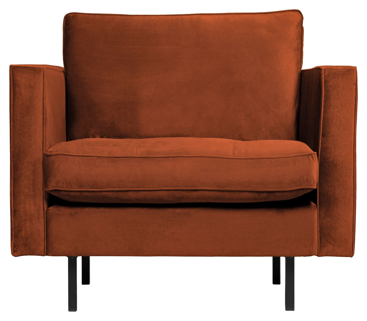 Rodeo Classic Armchair, Rust Velour