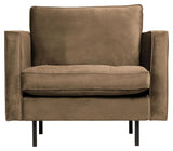 Rodeo Classic Armchair, Taupe Velour