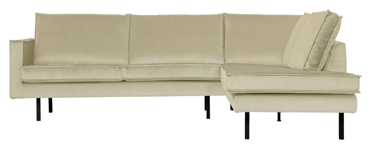 Rodeo Corner sofa, right-facing - Pistachio velvet