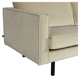 Rodeo Corner sofa, right-facing - Pistachio velvet