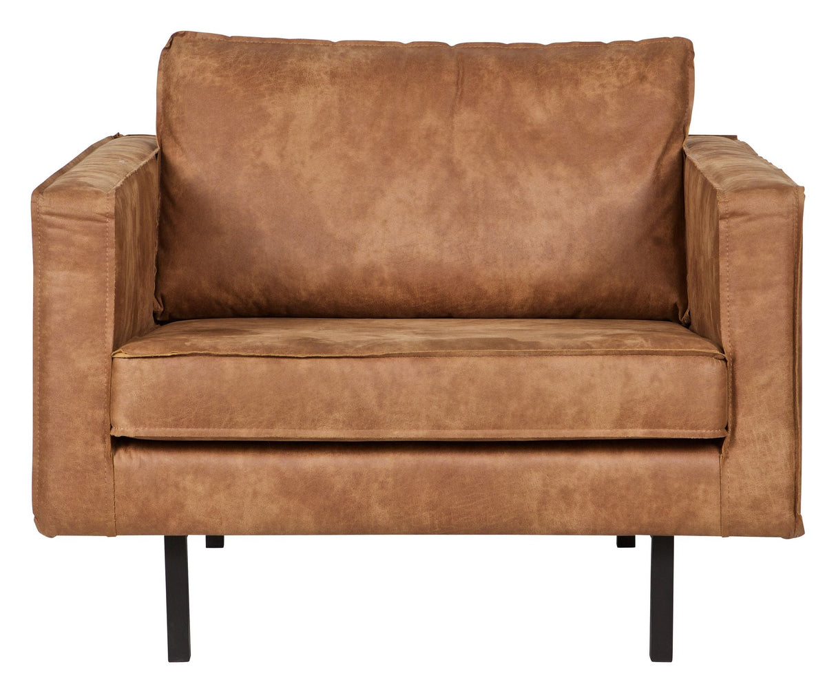 Rodeo Armchair in eco-leather, Cognac