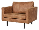 Rodeo Armchair in eco-leather, Cognac