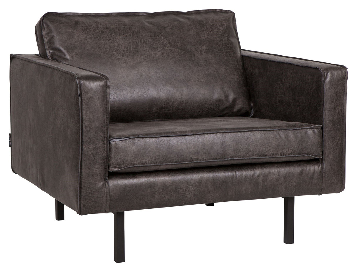 Rodeo Armchair in eco-leather - Black