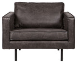 Rodeo Armchair in eco-leather - Black