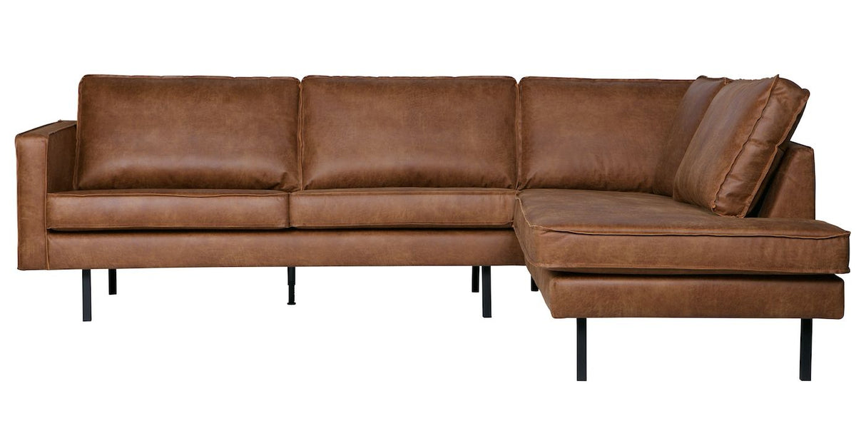 Rodeo Sofa w/right-facing chaise, Cognac