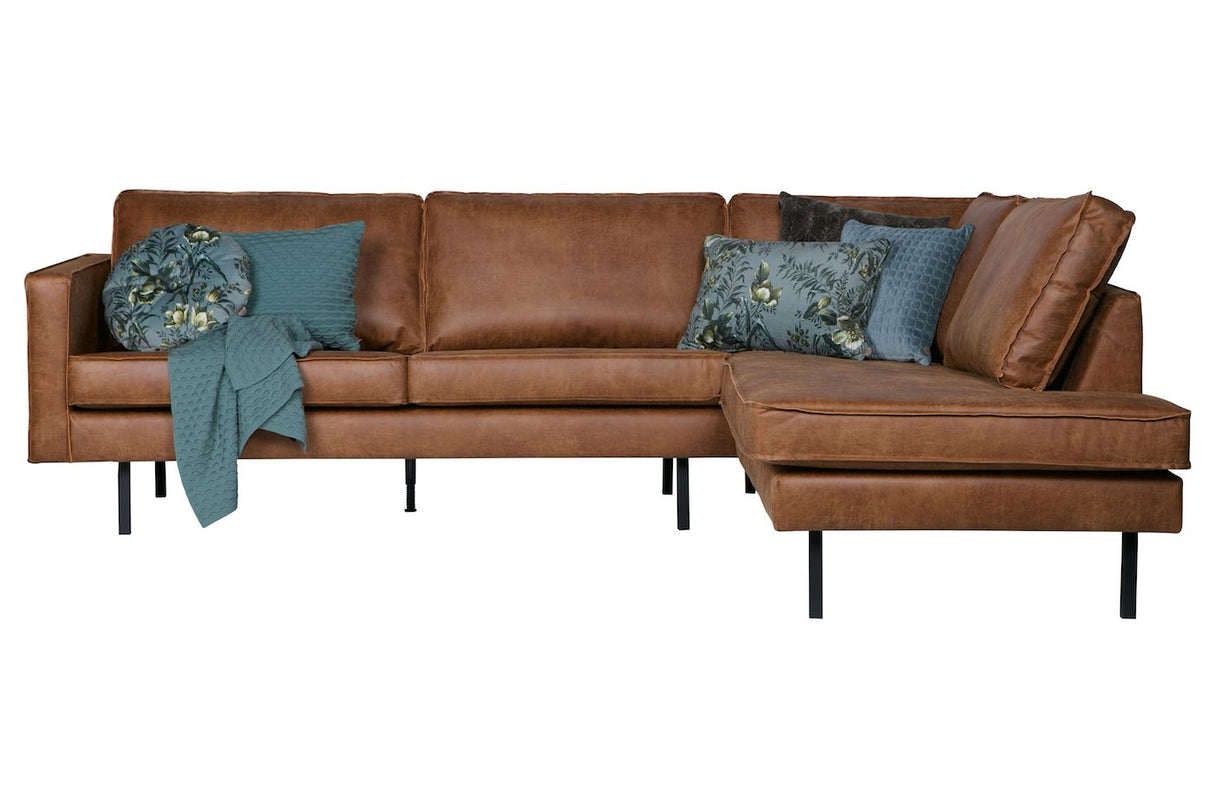 Rodeo Sofa w/right-facing chaise, Cognac