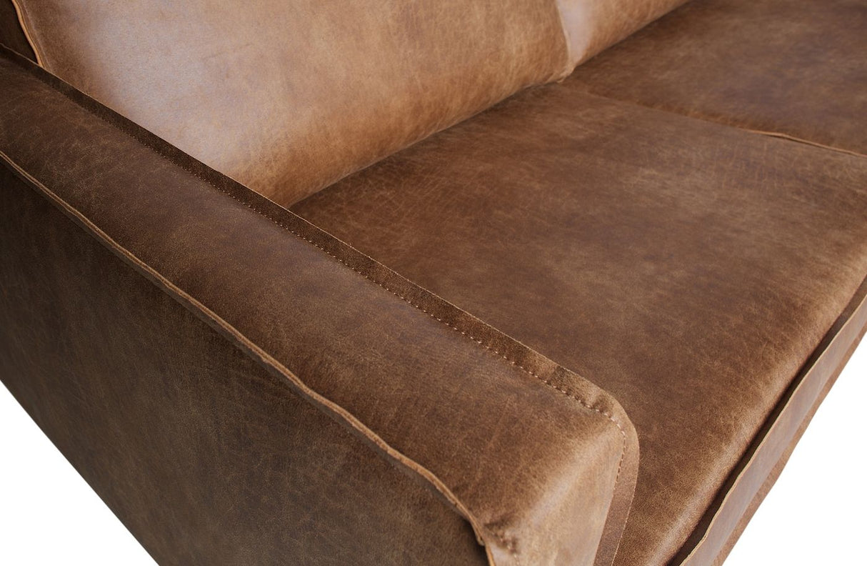 Rodeo Sofa w/right-facing chaise, Cognac