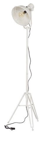 Spotlight Floor lamp, white metal