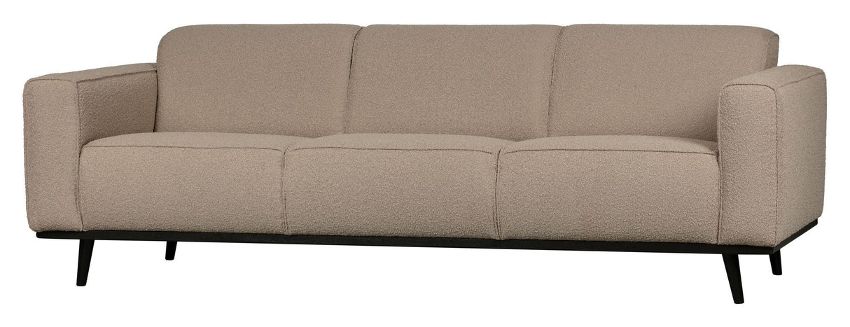 Statement 3-pers. Sofa, Beige Bouclé