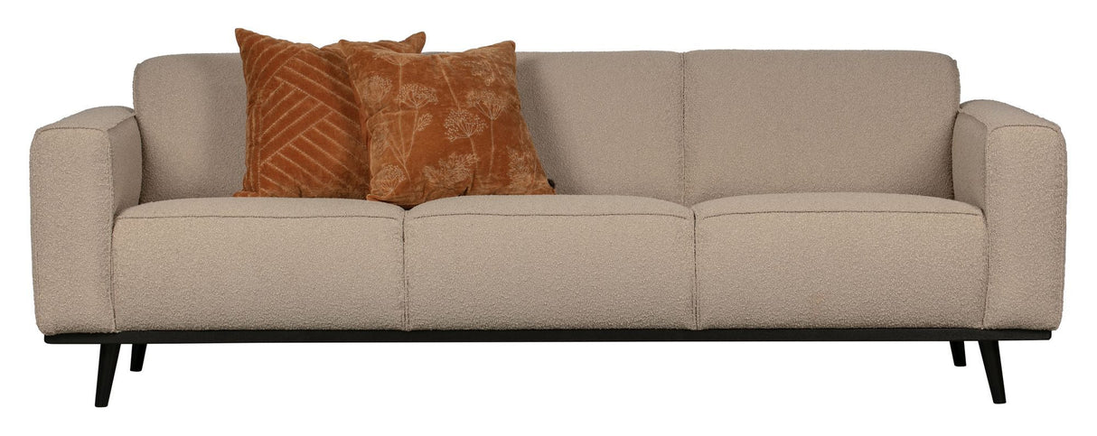 Statement 3-pers. Sofa, Beige Bouclé