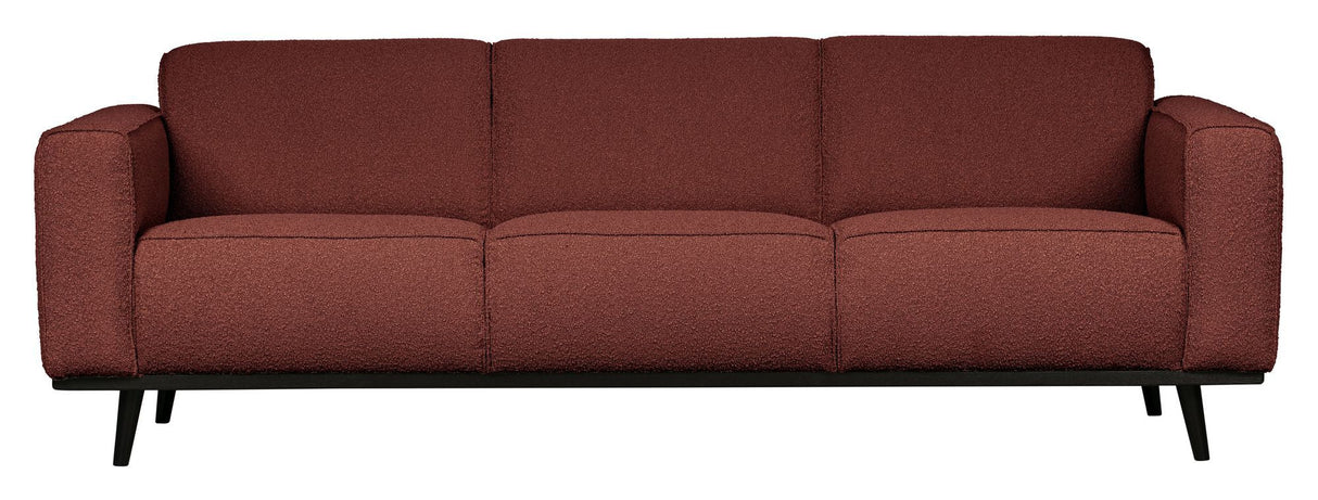 Statement 3-pers. Sofa, Chestnut Bouclé