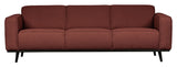 Statement 3-pers. Sofa, Chestnut Bouclé