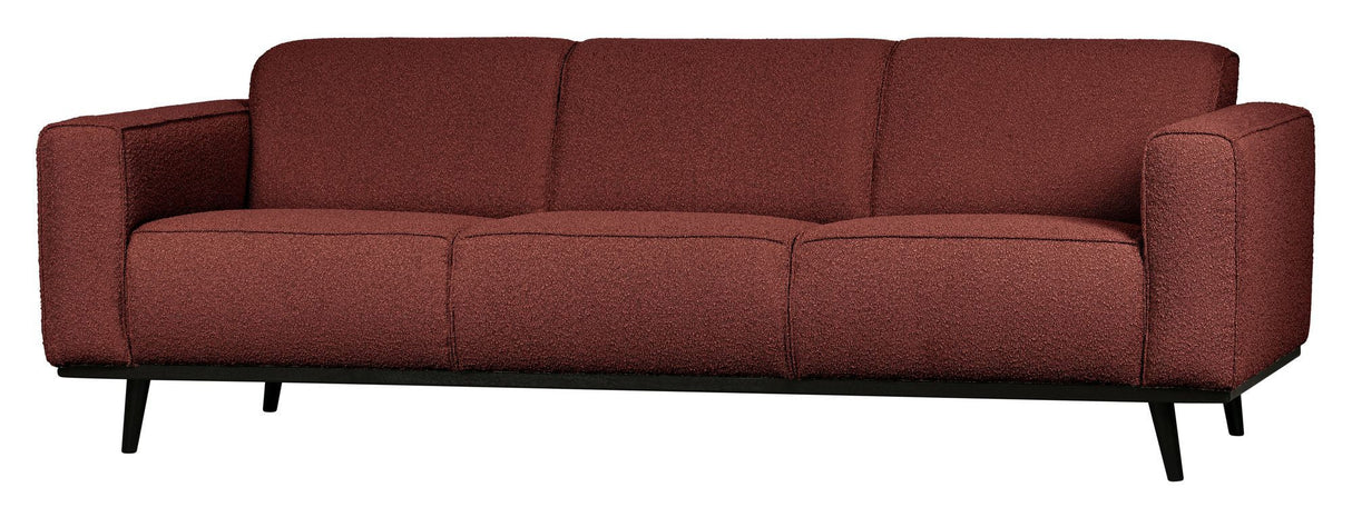 Statement 3-pers. Sofa, Chestnut Bouclé