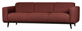 Statement 3-pers. Sofa, Chestnut Bouclé