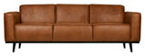 Statement 3-pers. Sofa, Cognac eco-leather