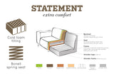 Statement 3-pers. Sofa, Cognac eco-leather