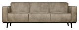 Statement 3-pers. Sofa, Gray Elephant Skin