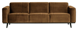 Statement 3-pers. Sofa, Honey Yellow Velvet