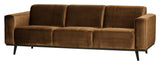 Statement 3-pers. Sofa, Honey Yellow Velvet