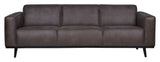 Statement 3-pers. Sofa, Dark Gray eco-leather