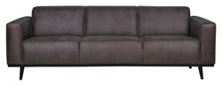 Statement 3-pers. Sofa, Dark Gray eco-leather