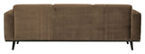 Statement 3-pers. Sofa, Taupe Velour