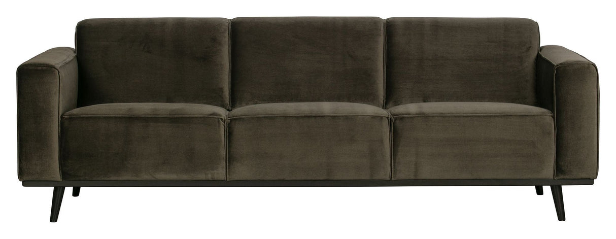 Statement 3-pers. Sofa, Warm Green Velvet