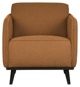 Statement Armchair with armrests - Butter Bouclé