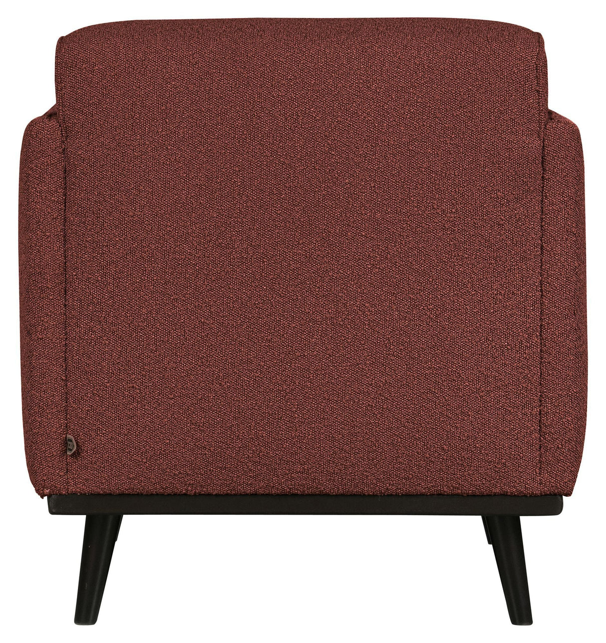 Statement Armchair with armrests, Chestnut Bouclé