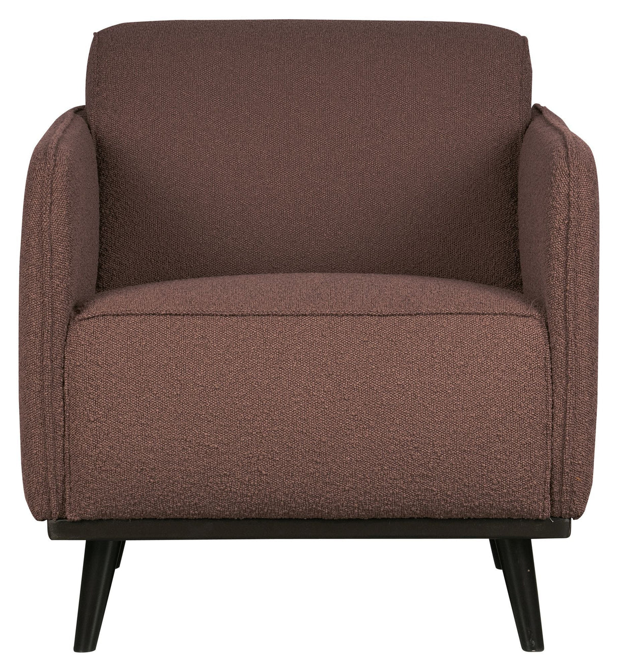 Statement Armchair with armrests, Coffee Bouclé