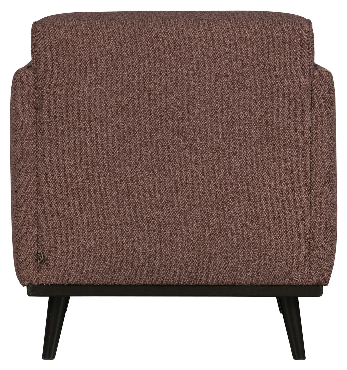 Statement Armchair with armrests, Coffee Bouclé