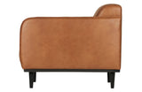 Statement Armchair w/recycled leather, Cognac